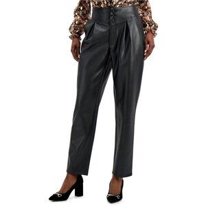 INC International Concepts  Faux Leather Casual Trouser Pants P3507